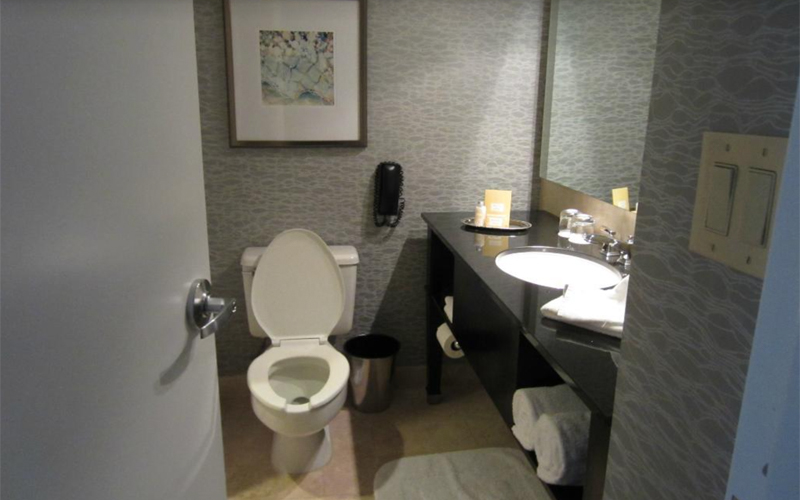 Smaller Bathroom Vanity & Toilet