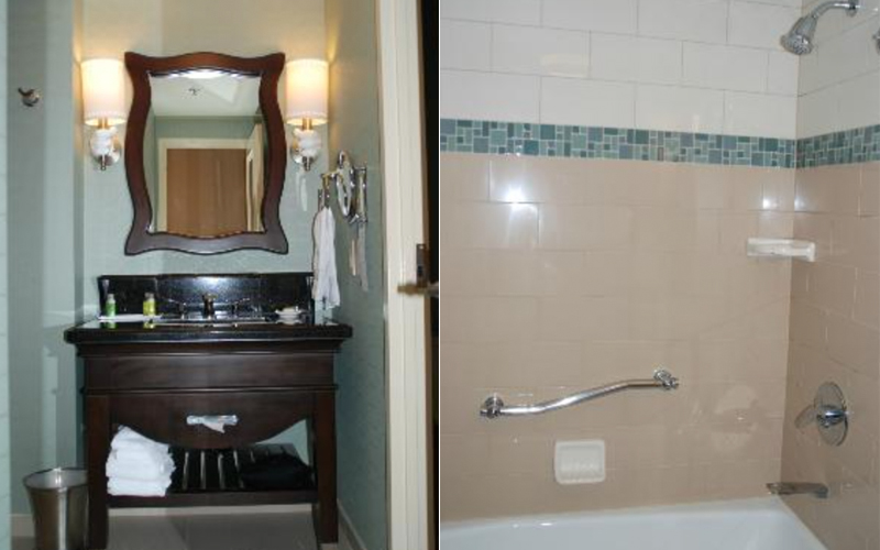 Single sink bathroom vanity&Bathtub surrounds