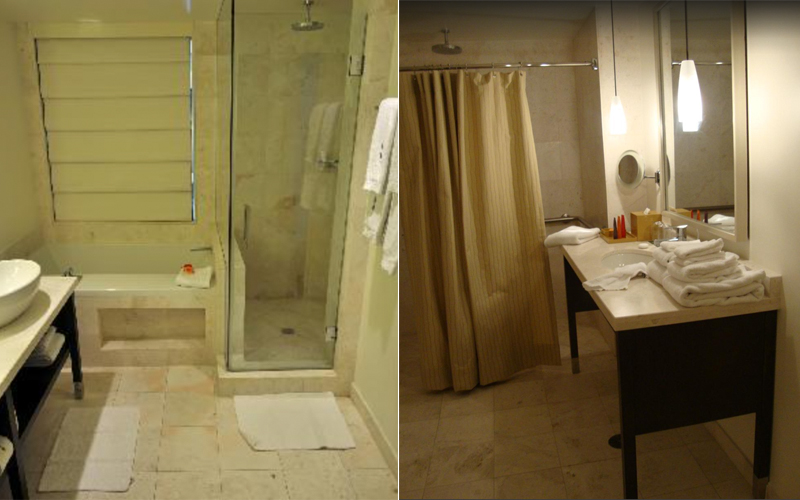 Glass Shower Doors & ADA bathroom vanities